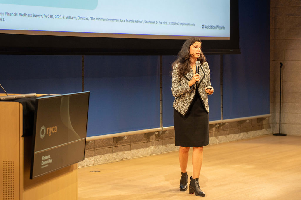Addition Wealth founder presenting